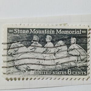 1970 US 6c Stone Mountain Memorial Stamp #1408 Used Cancelled Philately